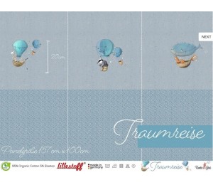 Bio Jersey Lillestoff - Traumreise Panele